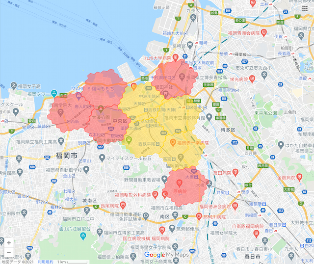 福岡市のmenu対応エリア
